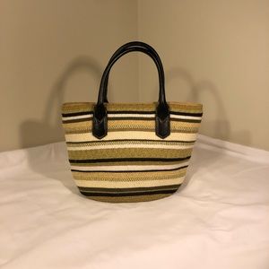 Striped Woven Purse